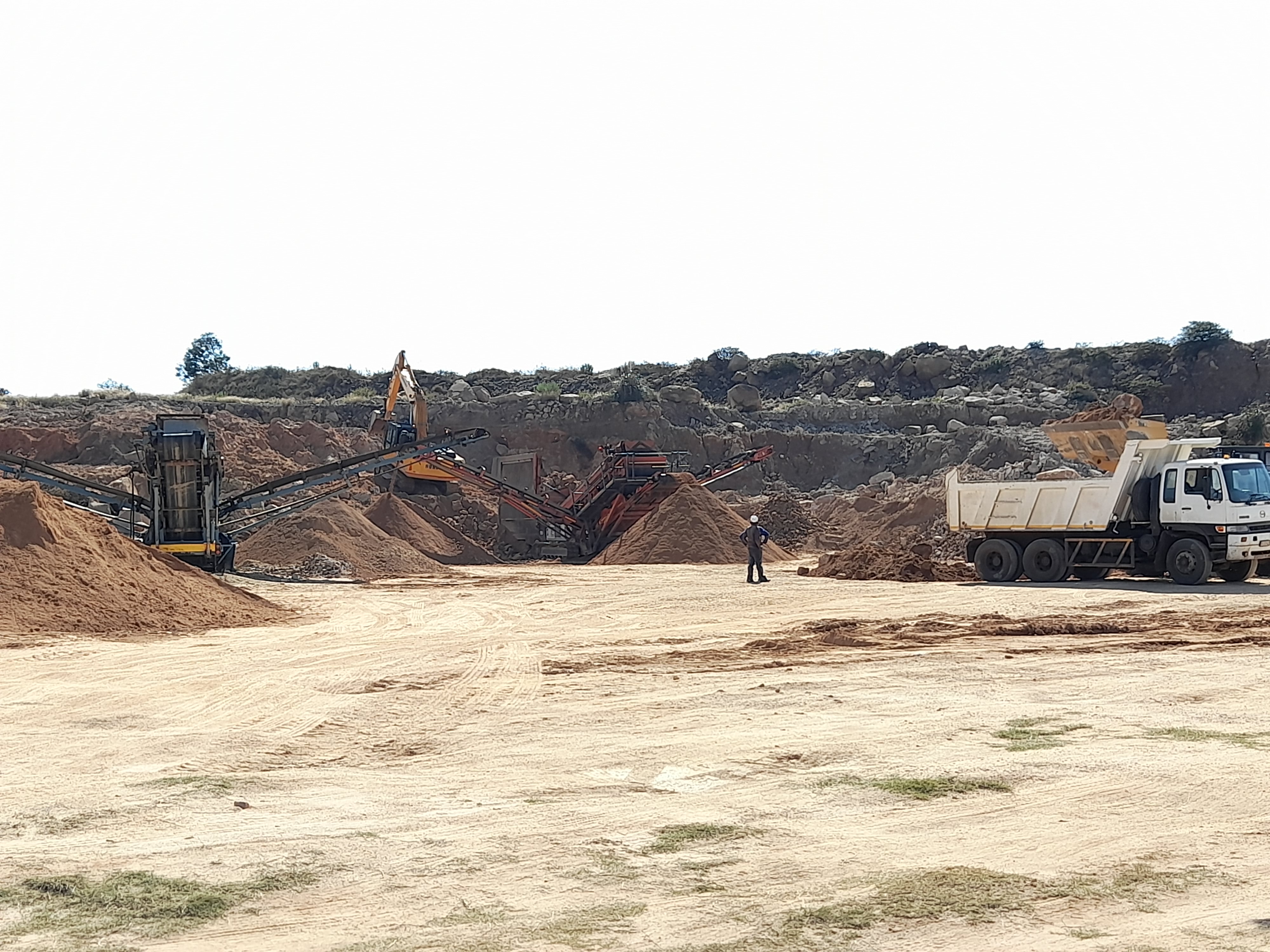 Civil works site
