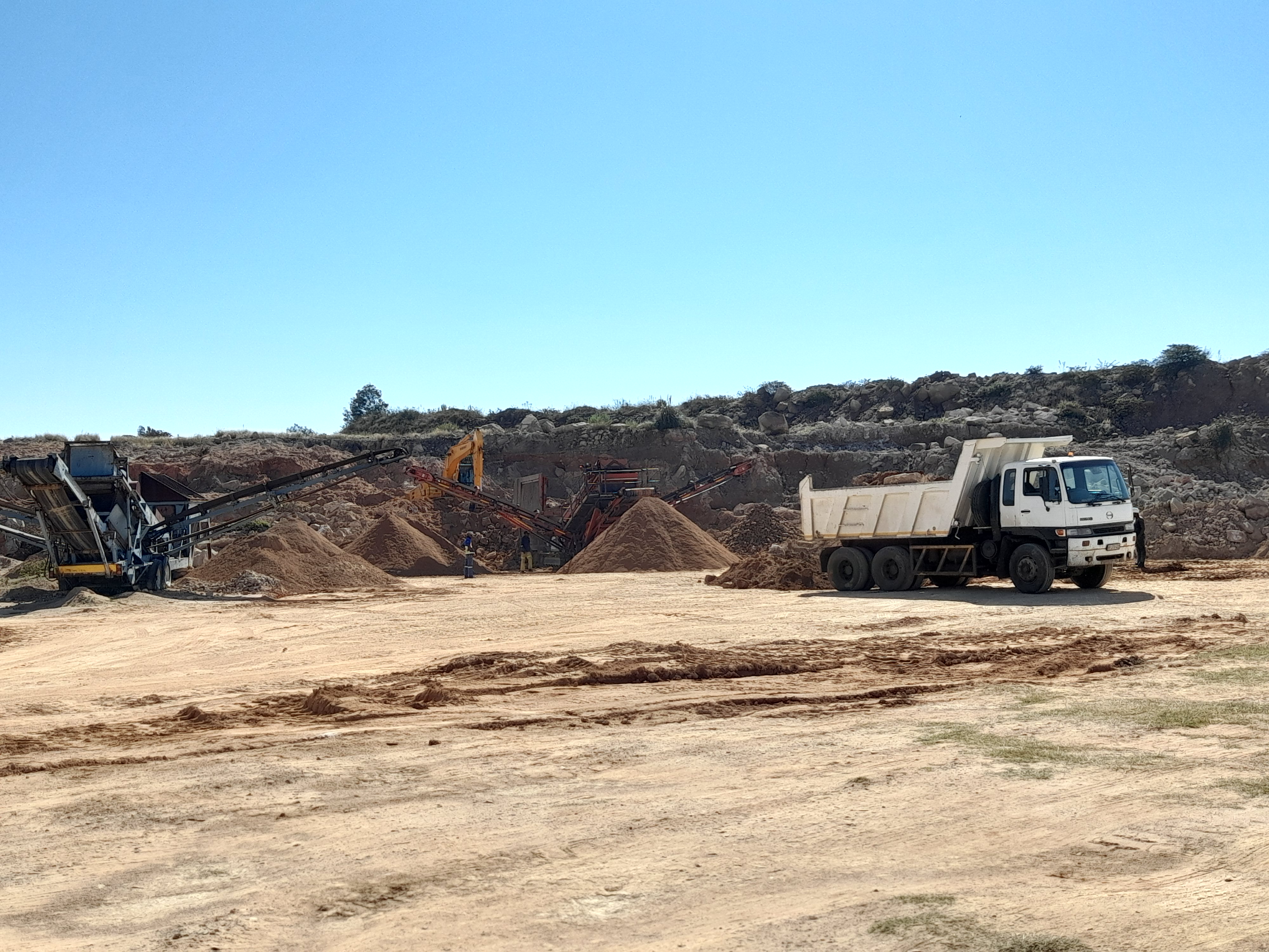 Civil works site