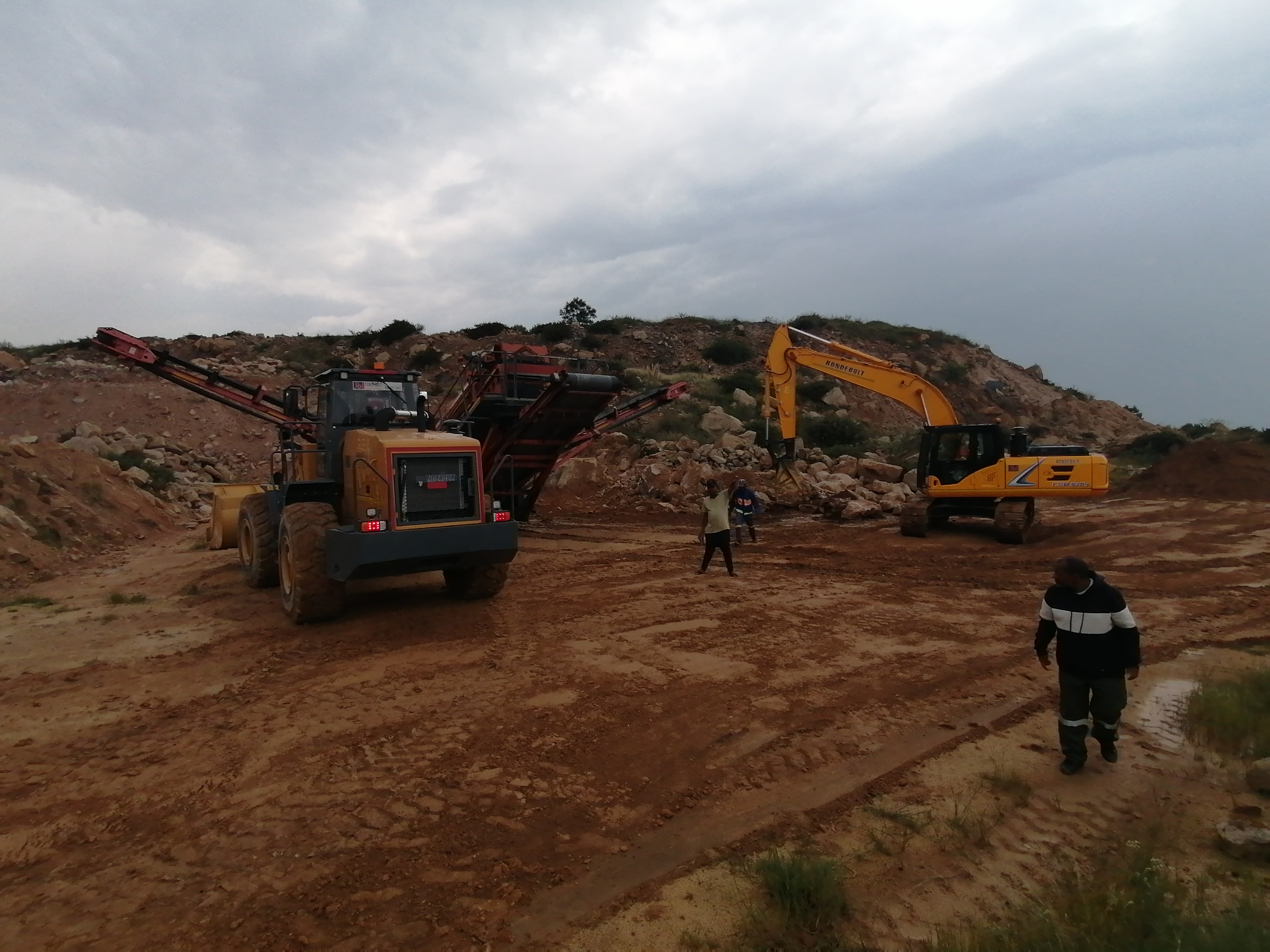 Civil works site